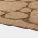 Rug of the harassment shade "Stones", without a edging, 38 × 58 cm, beige color