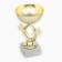 Cup 156, award figure, gold, a stone, 17.7 x 9.8 x 6.1 cm.
