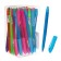 Ballpoint pen "Fluor" 0.7 mm, blue rod, case, mix (barcode on the piece)