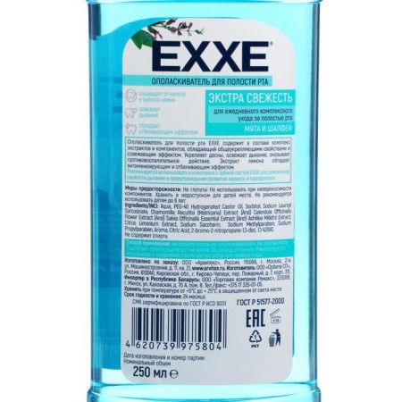 EXE Extra Fresh Extra Observative of the Extra, Blue, 250 ml-2