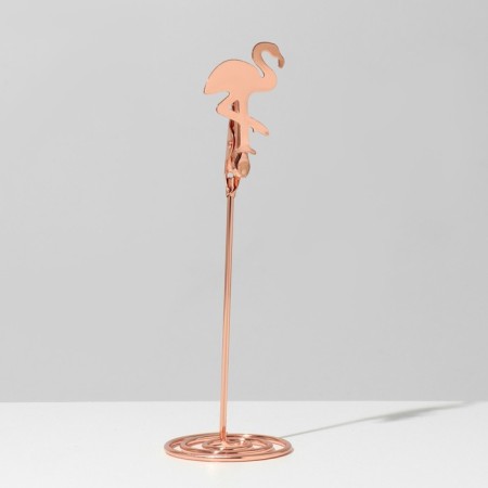 KEALLECTION COMPENTER WITH CLINE "Flamingo", 5.5 × 5.5 × 15 cm, color pink gold-1