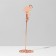 KEALLECTION COMPENTER WITH CLINE "Flamingo", 5.5 × 5.5 × 15 cm, color pink gold