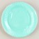 Disposable dishes: paper plate "mint", plain, 18 cm