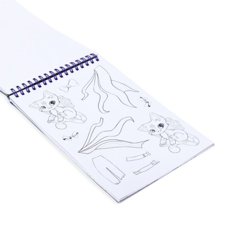 Notepad for the creativity of Neo Stars with stickers and translated tattoos "Mercury"-4