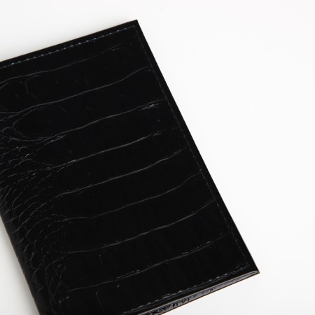 Covers for passport, textura, black color-3