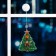 LED figure on the suction cup “Christmas tree” 16 × 20 cm, plastic, batteries AAAX3 (not in the kit), glow warm white