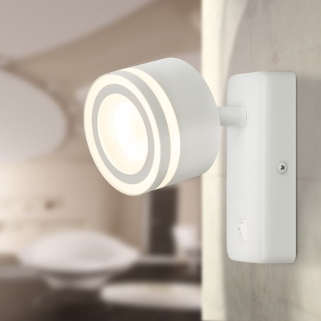 Lamp Wall Era WL49 WH, 83x125x130 mm, IP20, GX53, 15W, white color