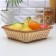Basket for fruits and bread of the milk chocolate, 26.5 × 26.5 cm