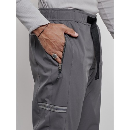 Trouses insulated sporty male winter, size 48, color gray color-8