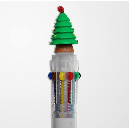 Ballic handle, automatic, "New Year. Hero" 10 color, line 0.7 mm, case-1