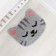 House rug shares "Cat", 50 × 40 cm, gray color