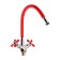 Accoona A4882N-1 kitchen mixer, two-wound, with flexible surge, red