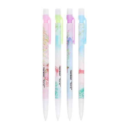 Mechanical pencil 0.7mm with a pattern, mix, (barcode on a piece)-4
