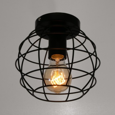 Nola chandelier 1x60W E27 Black 18x18x14 cm Bayerlux-1