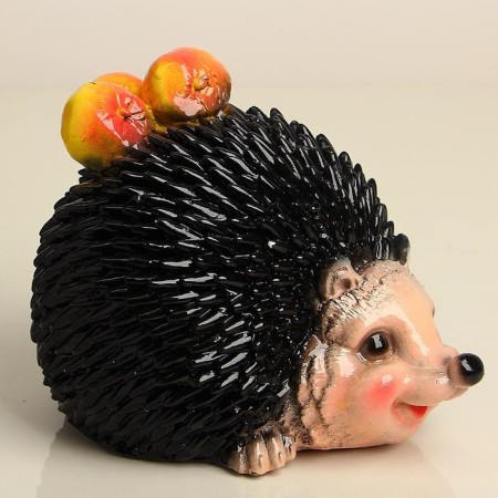 Garden figure "Hedgehog with apples" 20x15cm-5