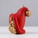 Decorative candle "Dwarf with legs", 9x7.1x7.3 cm, gold