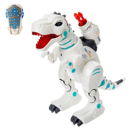 Robot Dinosaur "Poltovod" Zhory, programmable, on the control panel, interactive: sound, light, on the battery, in Russian