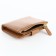 Women's wallet on the button, beige color