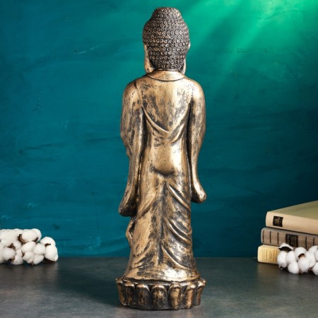 Figure "Buddha" 16x17x63cm, bronze-3