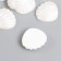 Decor for creativity Plastic "Broke with mother of pearl" White 1.8x2 cm