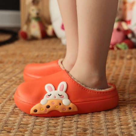 Baby slippers, size 28-29, orange color-2