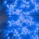 LED figure "Snowflake", 80 cm, Duralight, 192 LED, 220 V, flicker, glow of blue/white
