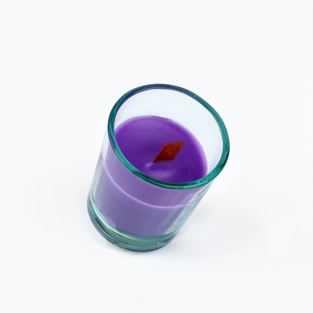 Aromatic candle with soy wax "flower fields", the aroma of lavender 6 x 5 x 5 cm.-5