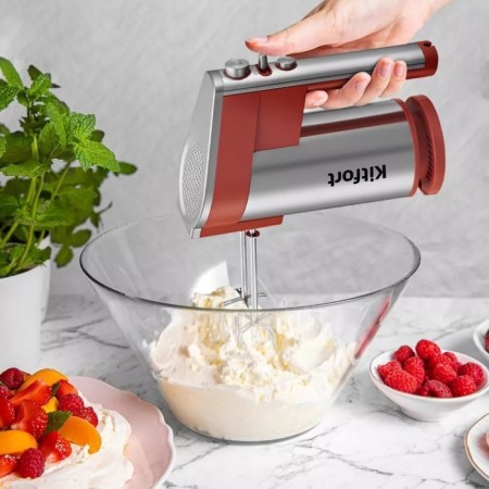 Mixer KitFort KT-3426, manual, 300 watts, 5 speeds, orange-5