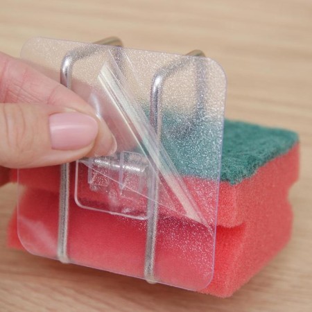 Universal holder on Velcro, 7 × 6 × 7 cm, chromium color-6
