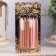 Set of candles for the pink party cake, 12 pcs, 8 cm, white and pink metallic