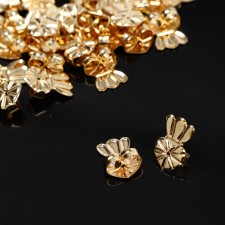 Metal underwear plugs (set 50 pcs), gold color