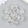 Beads for creativity plastic "Crystal Square" set of 20 g 1.6x1.8x1.8 cm