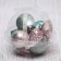 Set of jewelry plastic 10 pcs "Joan" pink-green