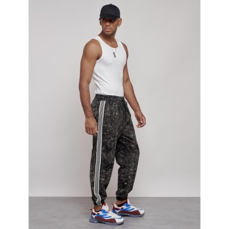 Joggers male, size 56, black color-2