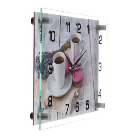 Wall clock, interior: kitchen, "coffee and sweets" 25x35 cm-1