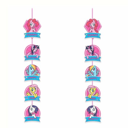 Girland on the eyelets "Happy Birthday!", Length 146 cm, My Little Pony-3