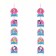 Girland on the eyelets "Happy Birthday!", Length 146 cm, My Little Pony