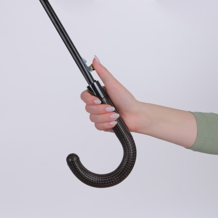 Umbrella - semi -automatic cane "plain", 8 spokes, r = 61 cm, blue color-6