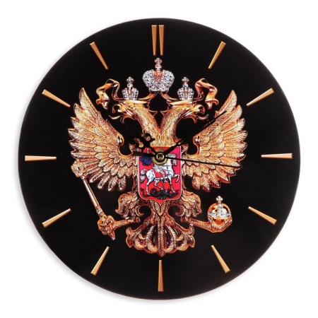 Часы настенные интерьерные "Герб", d-23. см,-3