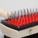 Bilateral brushes with a wooden handle, 10 x 17 cm