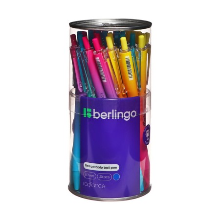 Automatic ballpoint handle Berlingo "Radance" Assorted Sin 0.7mm-3
