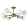 Ceiling chandelier Arte Lamp Marco A2703PL-8SG, E14, 8x60 W, 81x81x34 cm, golden