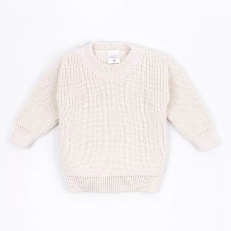 Knitted Children's Pure Love Buddy, height 68 cm, milk color-14