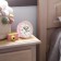 Clock - desktop an alarm clock "Time for happiness", discrete move, D -15 cm, 16.5 x 16.5 cm, aa