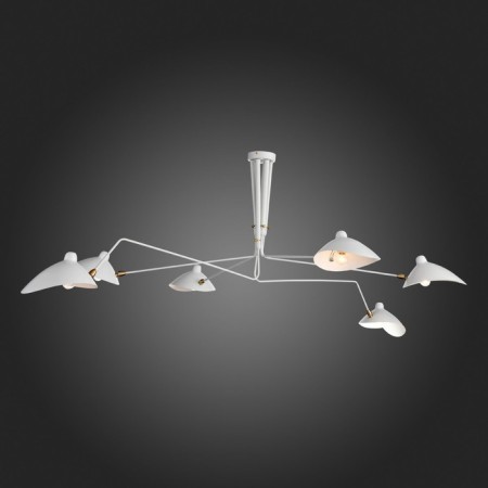 Ceiling Ceiling ST LUCE. SL305.502.06. SPRUZZO. 6x60 watts, E27, 180x180x54 cm, white color-2