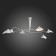 Ceiling Ceiling ST LUCE. SL305.502.06. SPRUZZO. 6x60 watts, E27, 180x180x54 cm, white color