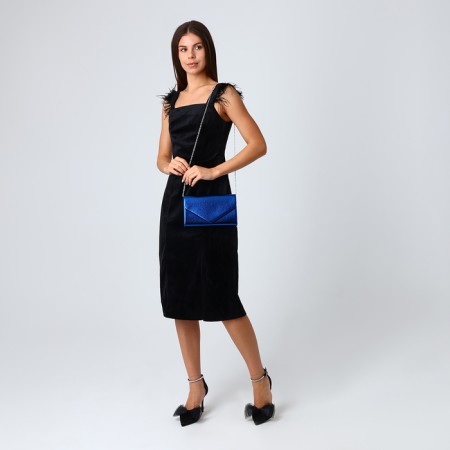 Female bag on a magnet, blue color-6