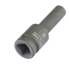 Головка ударная Stels 13932, 8 мм, 1/2", CrMo, шестигранная, удлиненная