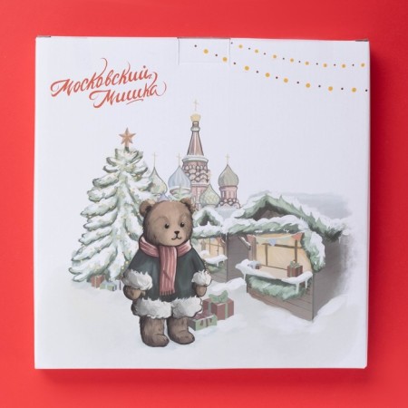 New Year's shade "Moscow Bear", d = 25.5 cm, porcelain, white color-3