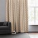 Curtain on the Morocco tape, size 145x270 cm, beige color